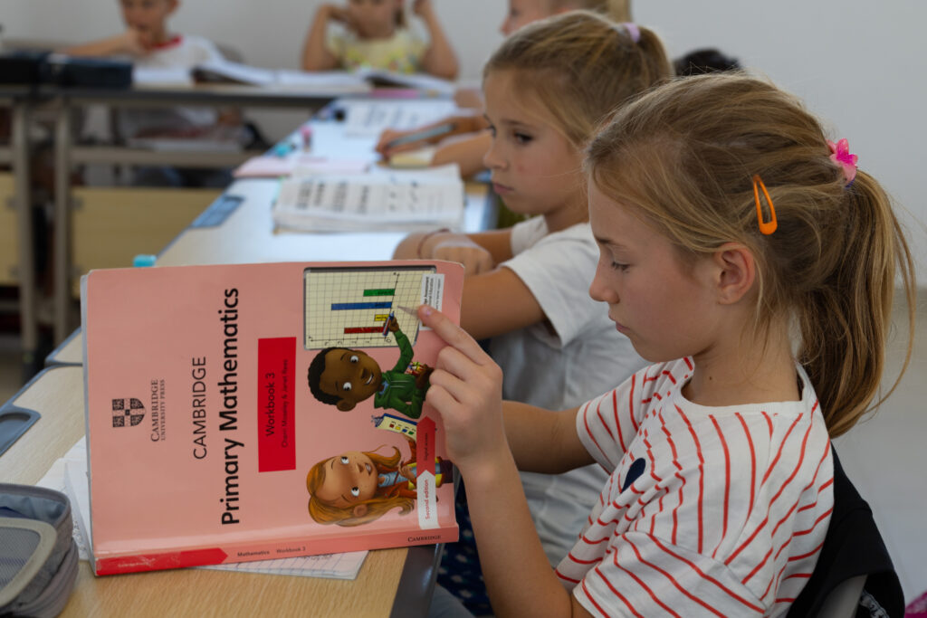 Cambridge Primary classroom at Golden Oak Private School in Limassol